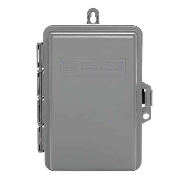 Circuit Breaker Enclosure, QO, 2 Spaces, 60A, 120/240 VAC, Main Circuit Breaker, 1 Phase